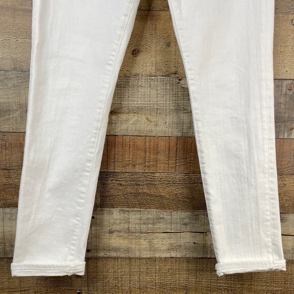 Adriano Goldschmied The Prima Mid Rise White Cigarette Leg Jeans Size 29 - Picture 4 of 11